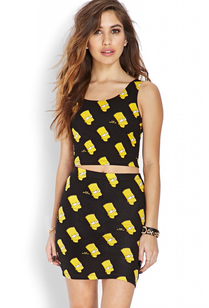 top y falda simpsons