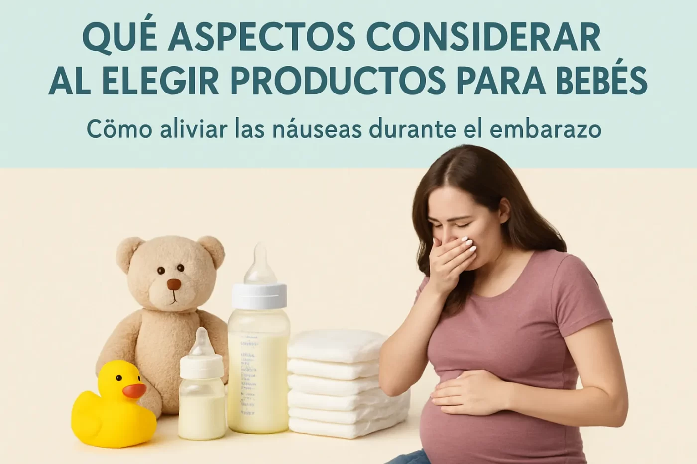 qué aspectos considerar al elegir productos para bebés Cómo aliviar las náuseas durante el embarazo