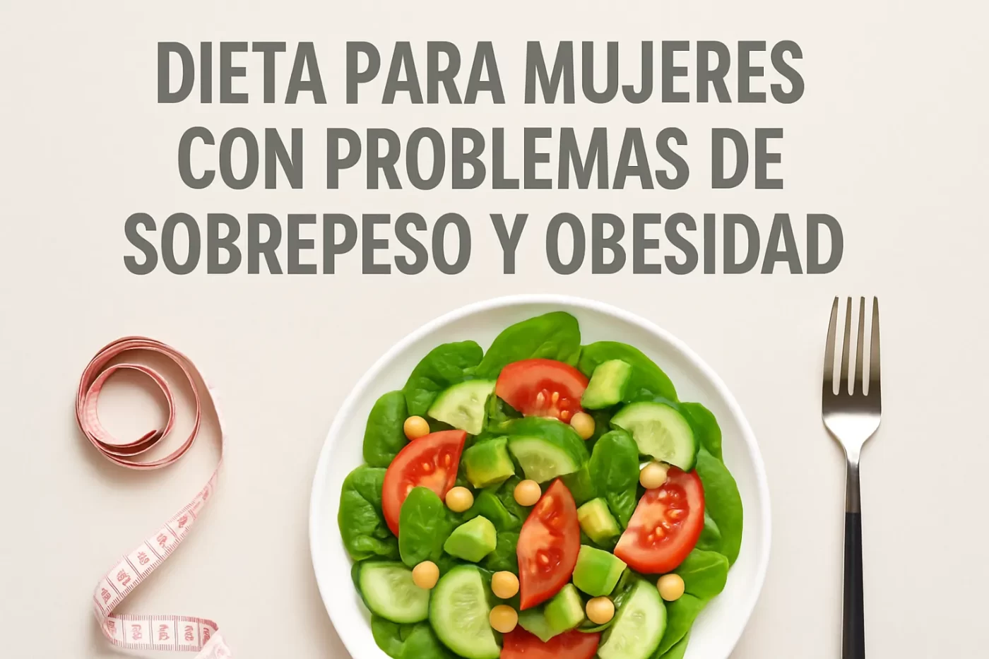Dieta para mujeres con problemas de sobrepeso y obesidad