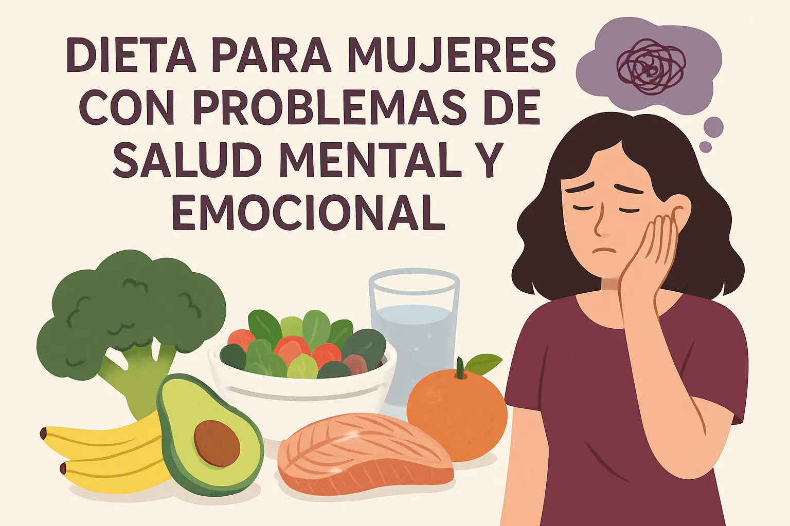 Dieta para mujeres con problemas de salud mental y emocional