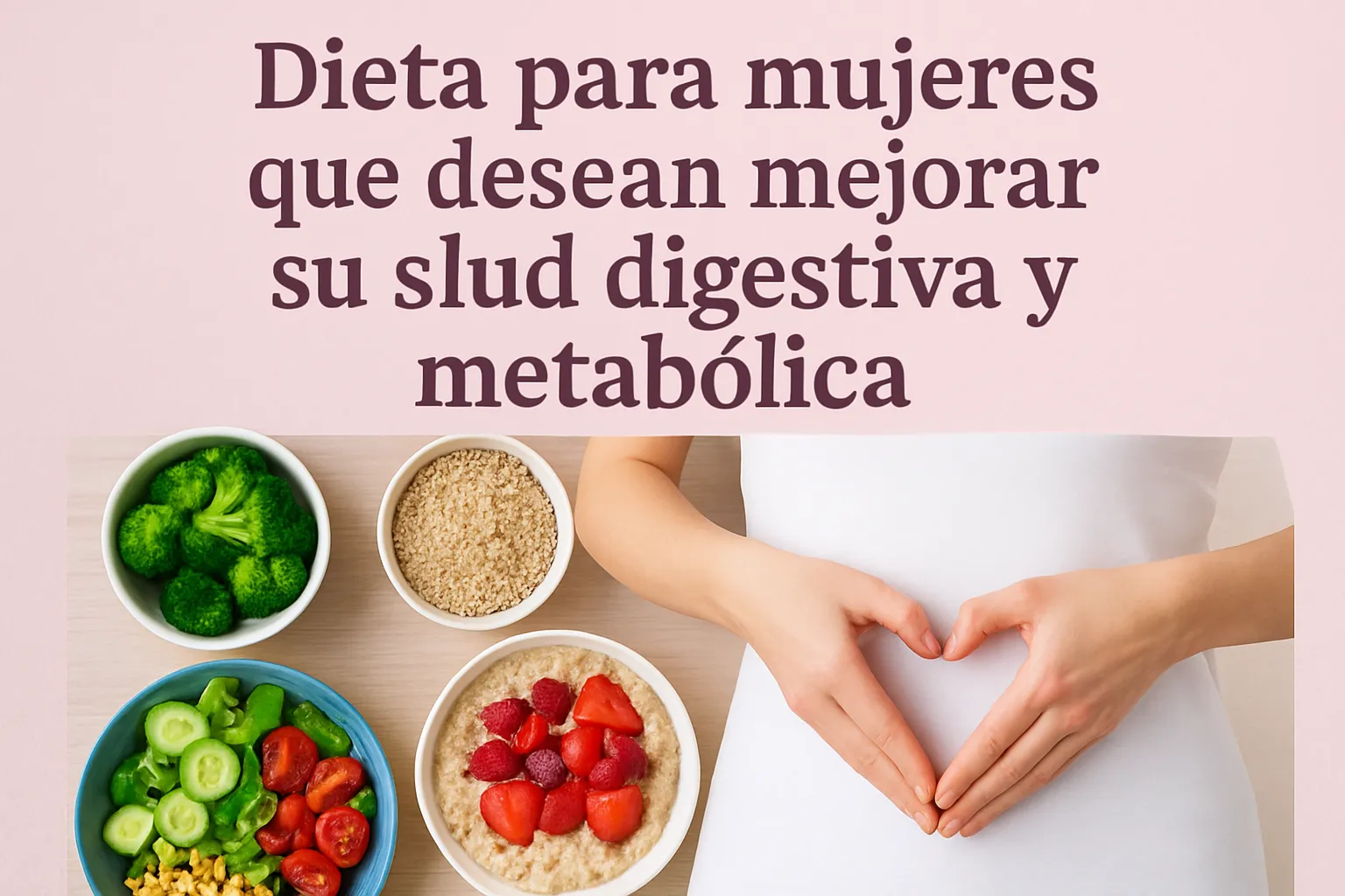 Dieta para mujeres que desean mejorar su salud digestiva y metabólica