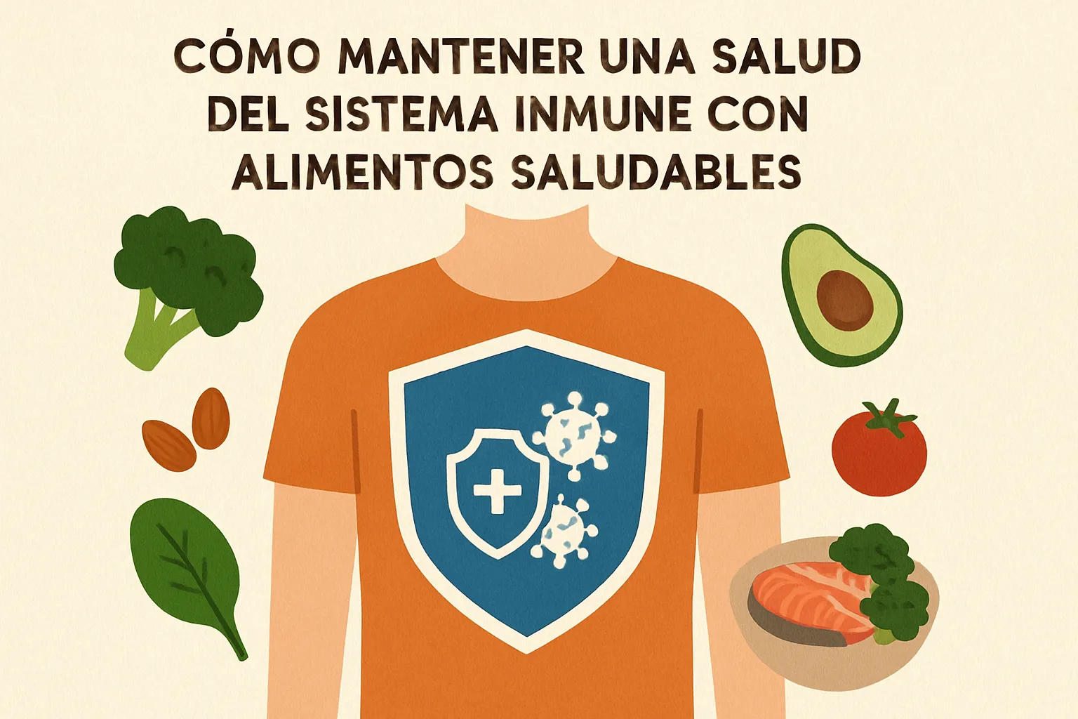 Cómo mantener una buena salud del sistema inmune con alimentos saludables