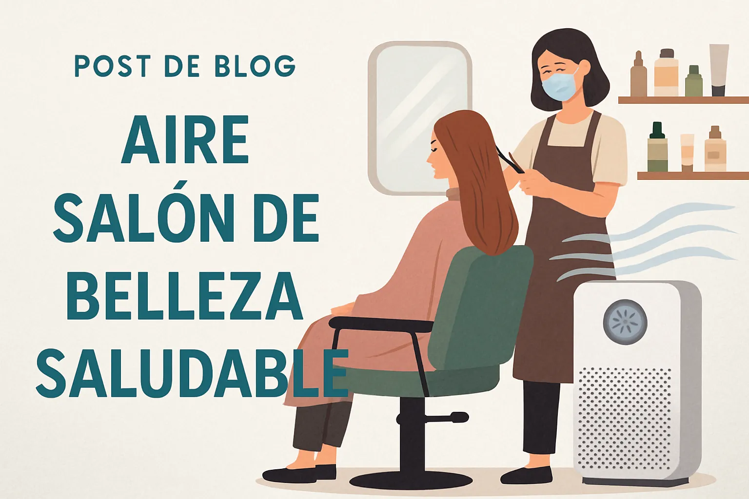 aire salón de belleza saludable
