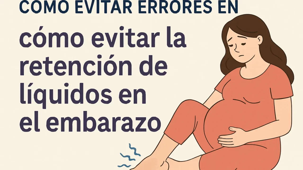 Cómo evitar la retención de líquidos en el embarazo: errores comunes y cómo prevenirlos