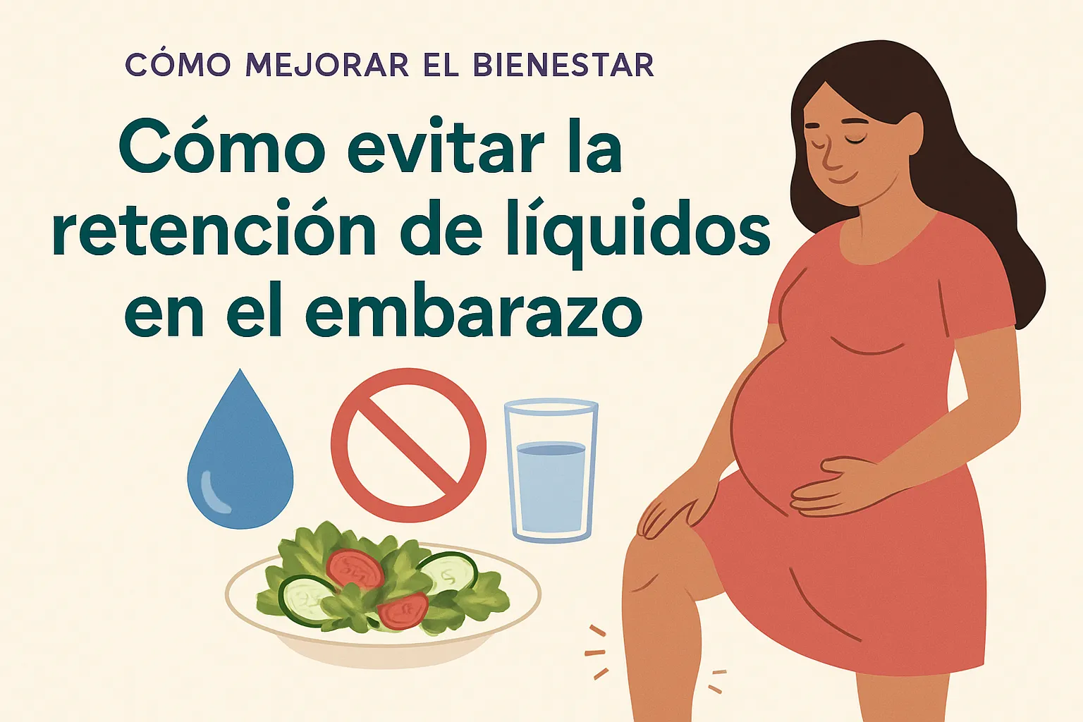 cómo mejorar el bienestar en Cómo evitar la retención de líquidos en el embarazo
