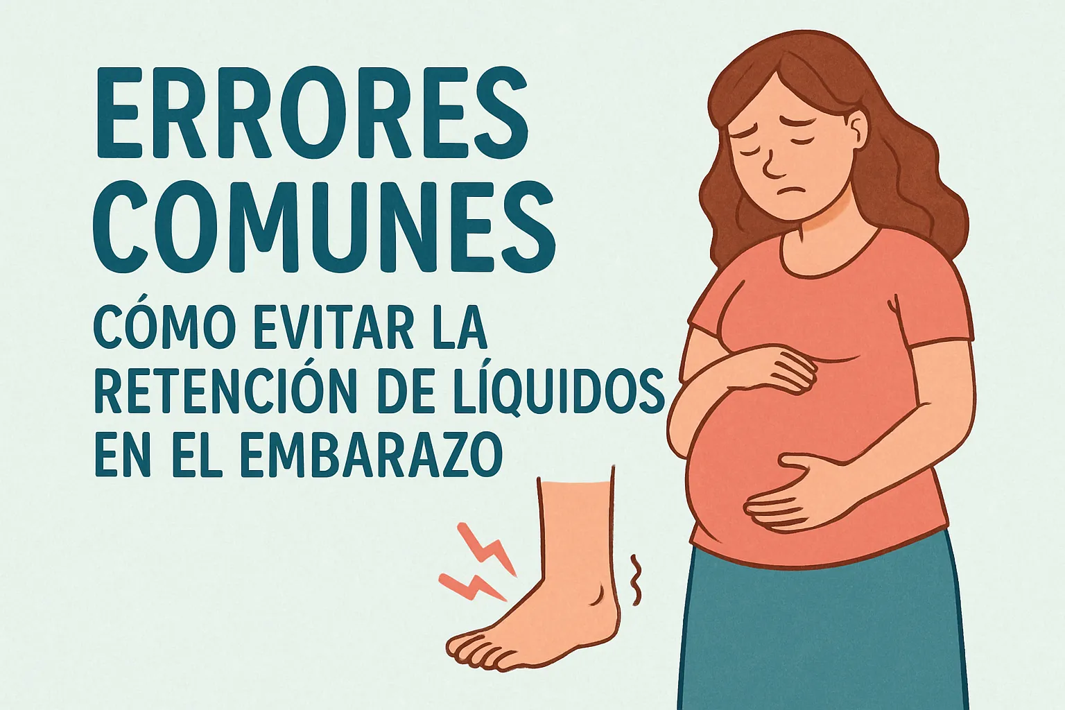 errores comunes en Cómo evitar la retención de líquidos en el embarazo