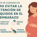 tipos de cuidados en Cómo evitar la retención de líquidos en el embarazo