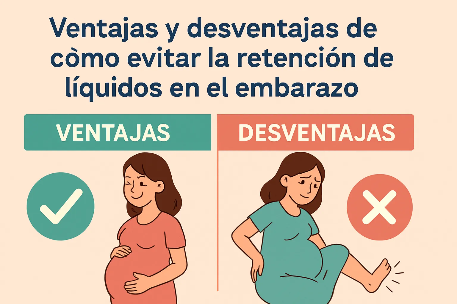 ventajas y desventajas de Cómo evitar la retención de líquidos en el embarazo