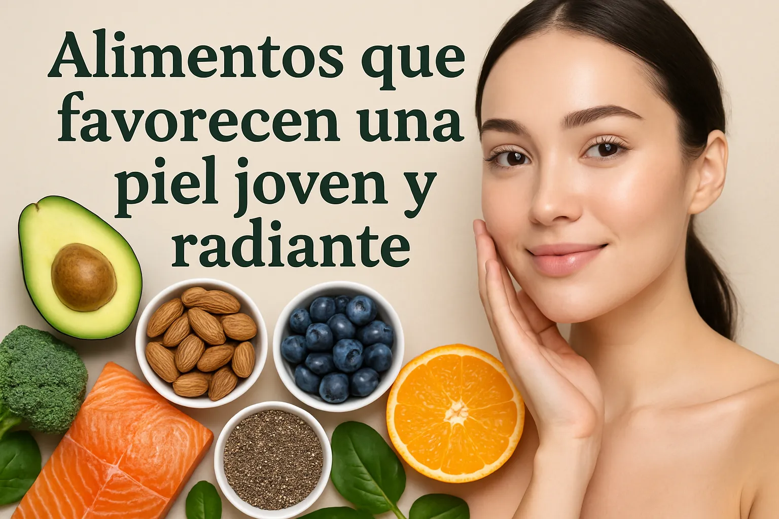 Alimentos-que-favorecen-una-piel-joven-y-radiante - Revista DeBelleza.Es Alimentos que favorecen una piel joven y radiante
