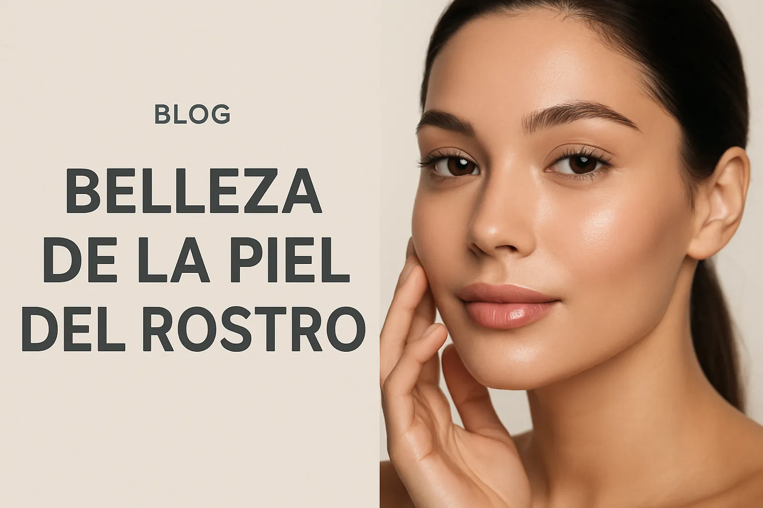 belleza de la piel del rostro