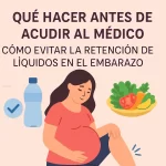 qué hacer antes de acudir al médico Cómo evitar la retención de líquidos en el embarazo