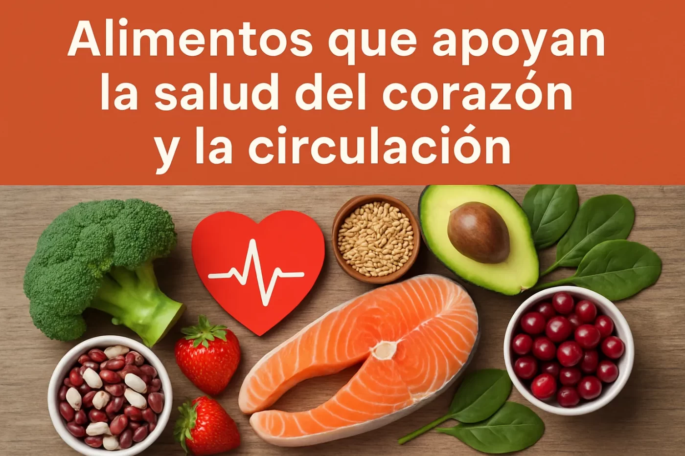 Alimentos que apoyan la salud del corazón y la circulación