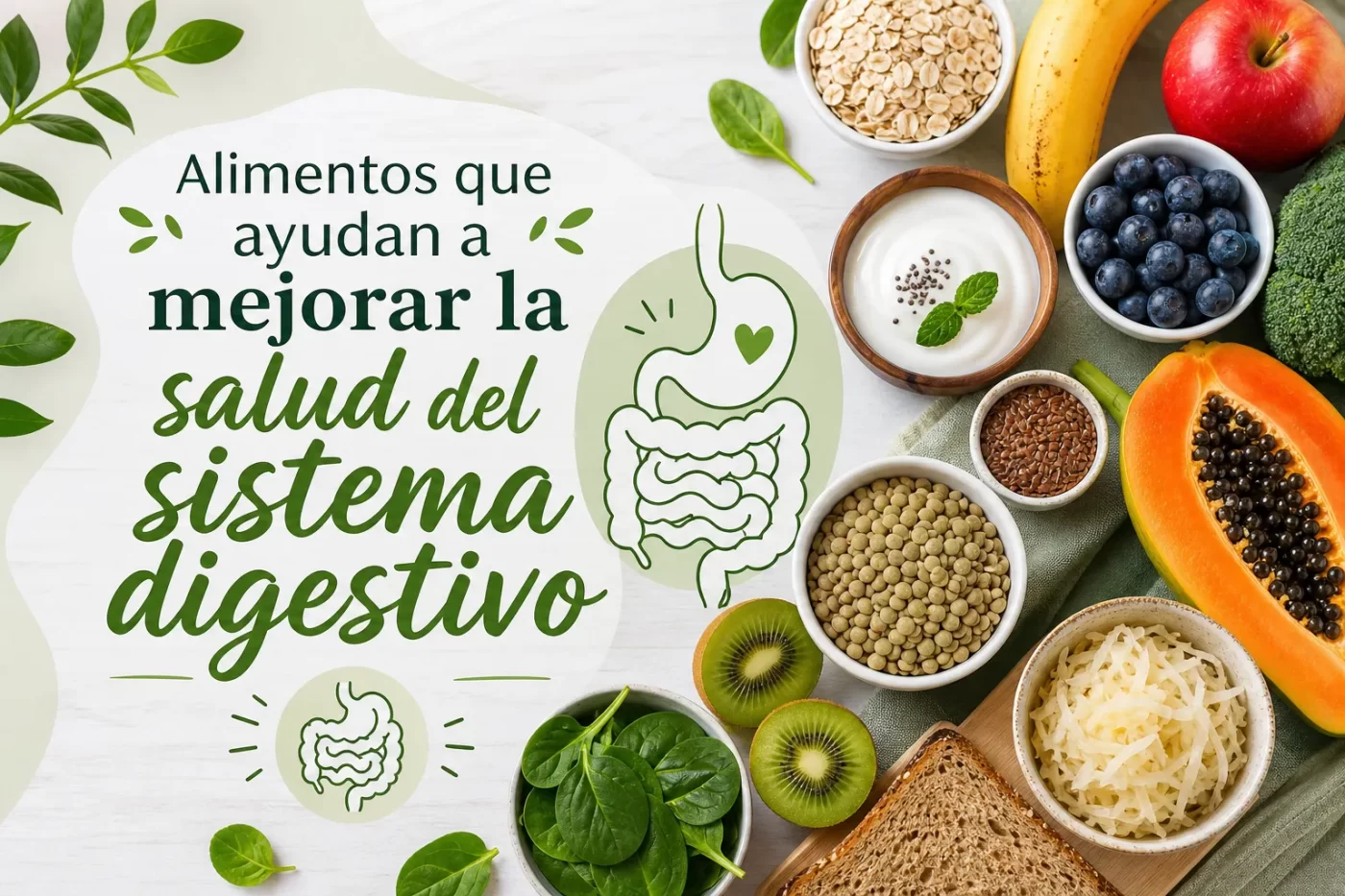 Alimentos que ayudan a mejorar la salud del sistema digestivo