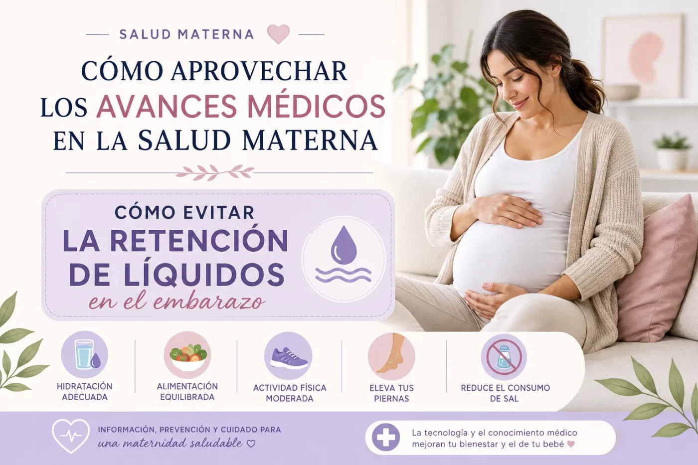 cómo aprovechar los avances médicos en la salud materna Cómo evitar la retención de líquidos en el embarazo