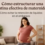 cómo estructurar una rutina efectiva de maternidad Cómo evitar la retención de líquidos en el embarazo