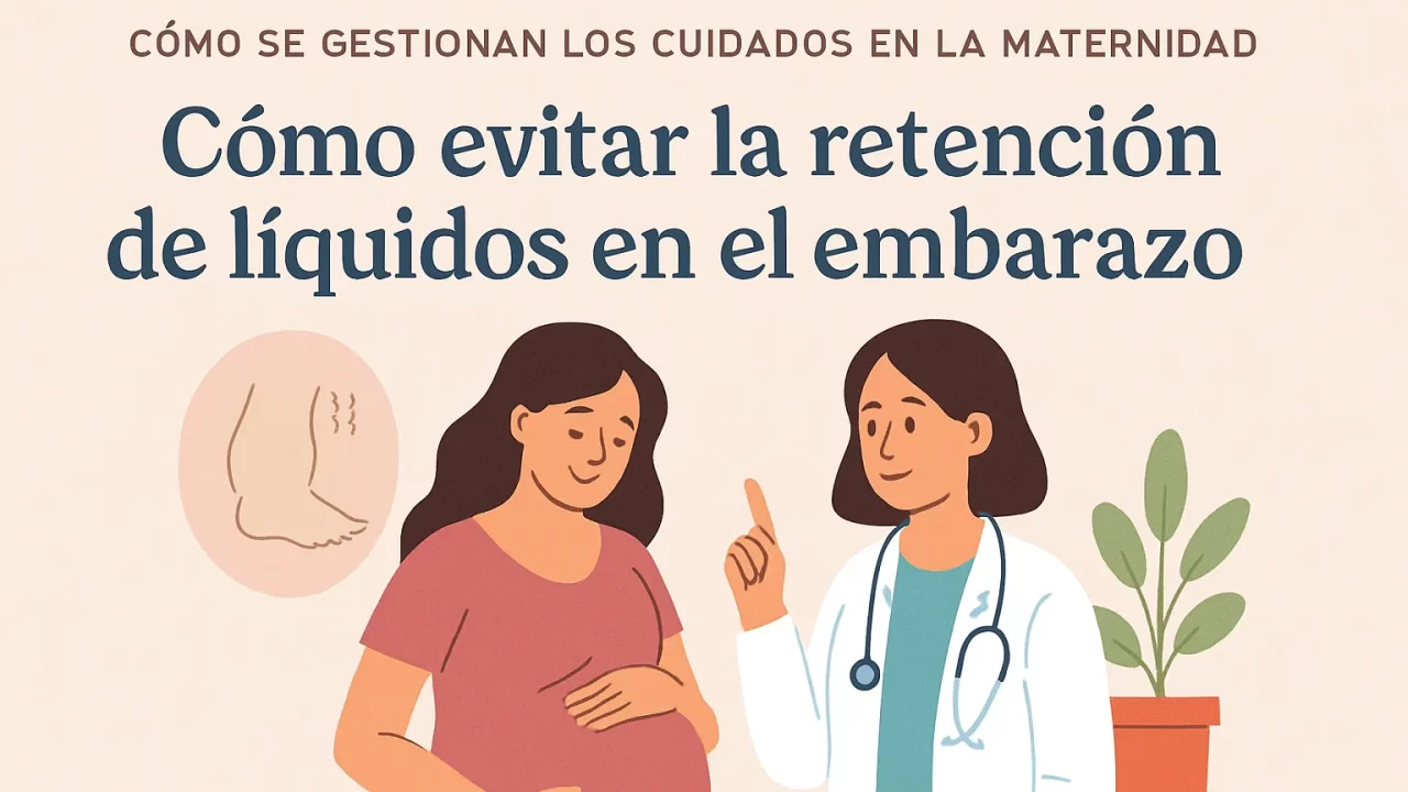 Cómo se gestionan los cuidados en la maternidad y cómo evitar la retención de líquidos en el embarazo