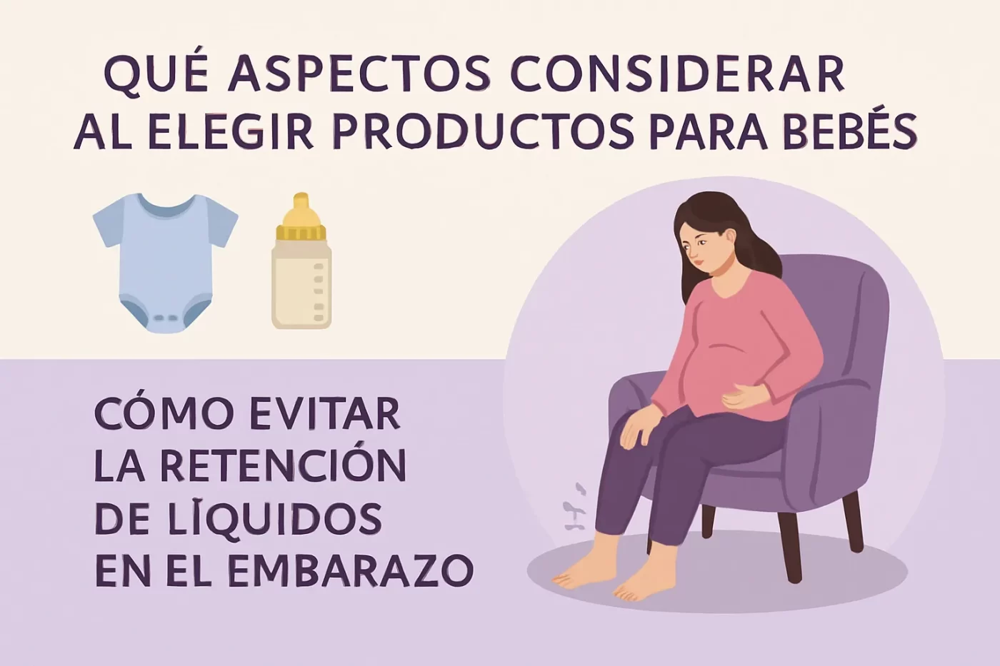 qué aspectos considerar al elegir productos para bebés Cómo evitar la retención de líquidos en el embarazo