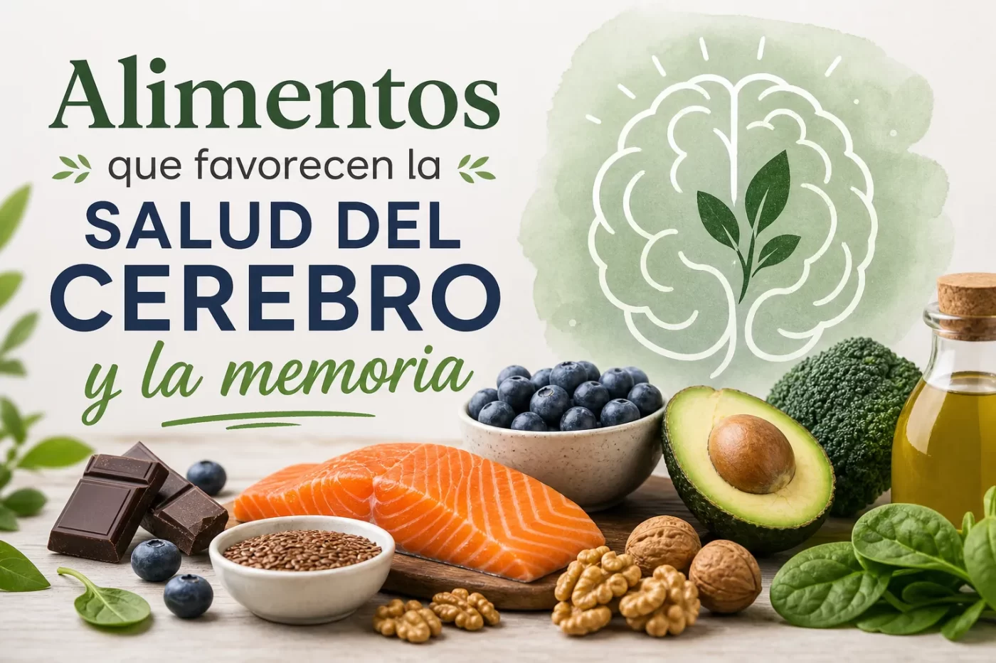 Alimentos que favorecen la salud del cerebro y la memoria