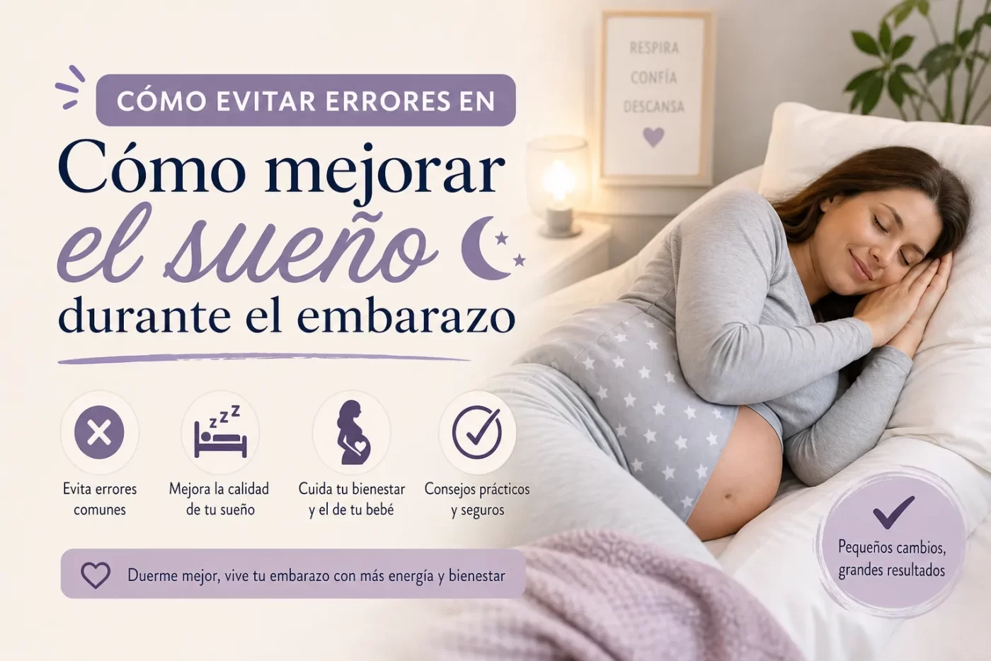 cómo evitar errores en Cómo mejorar el sueño durante el embarazo