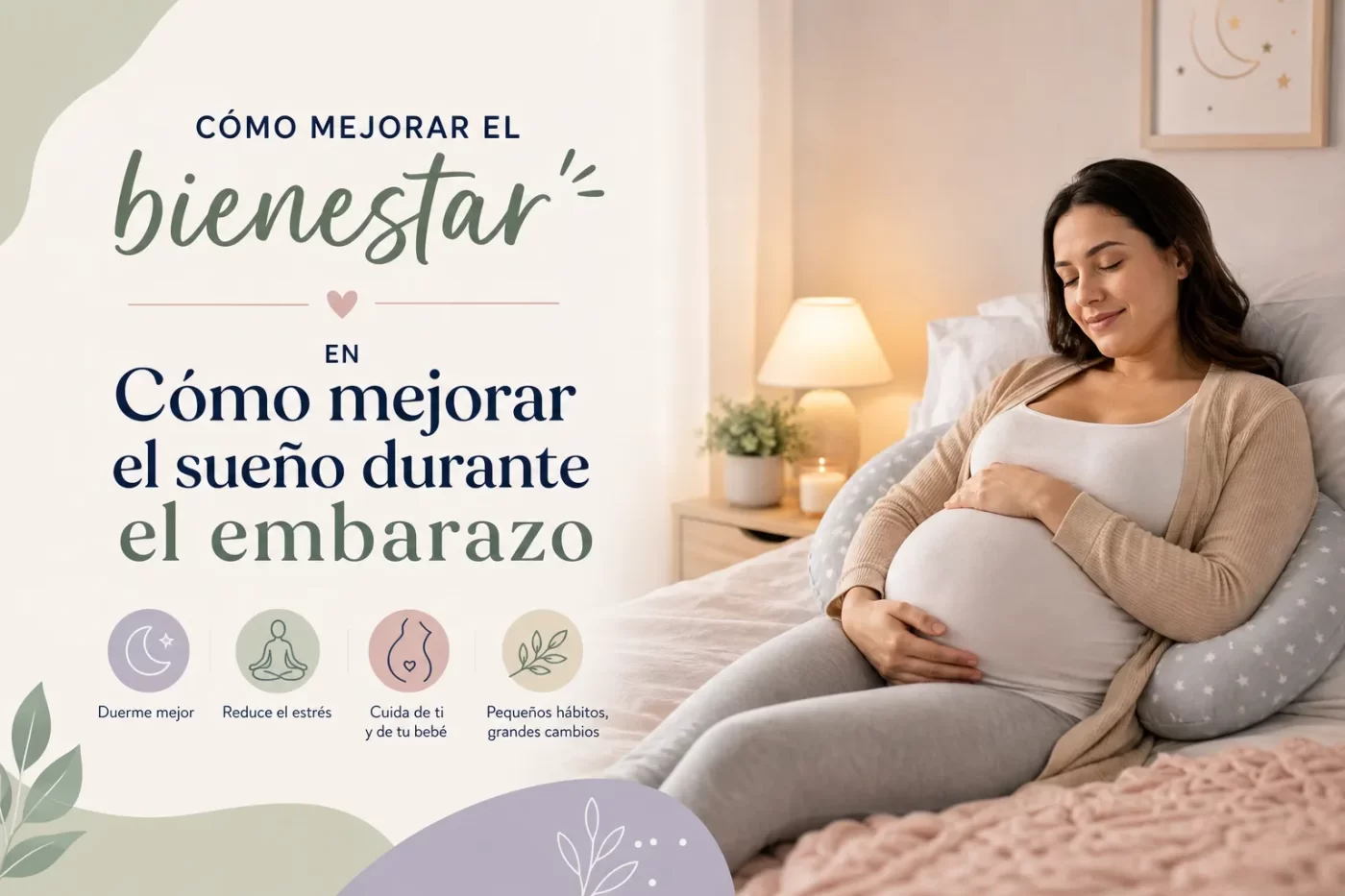 cómo mejorar el bienestar en Cómo mejorar el sueño durante el embarazo