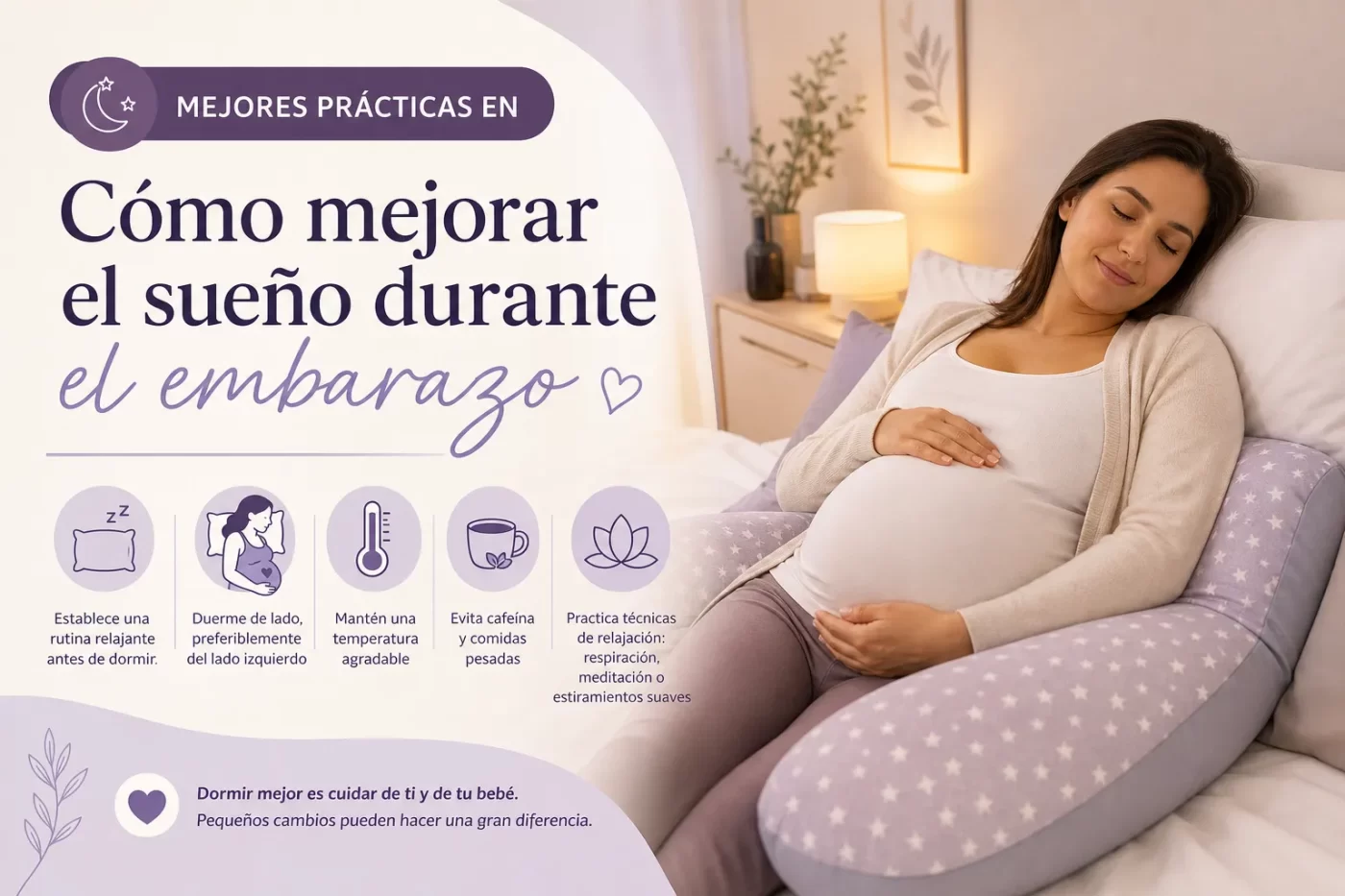 mejores-practicas-en-Como-mejorar-el-sueno-durante-el-embarazo - Revista DeBelleza.Es mejores prácticas en Cómo mejorar el sueño durante el embarazo