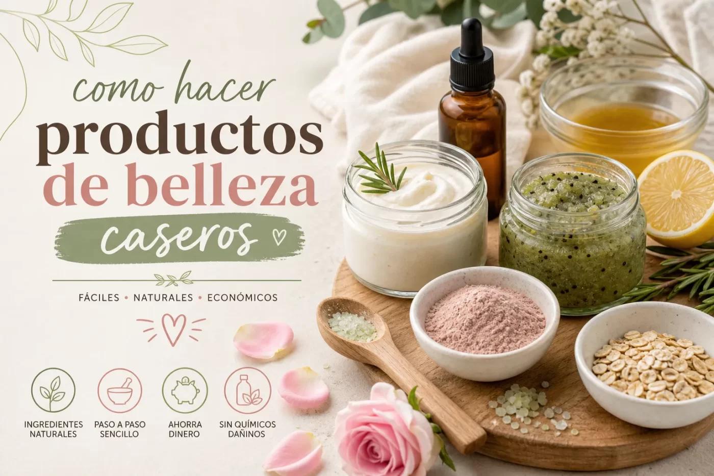 como hacer productos de belleza caseros