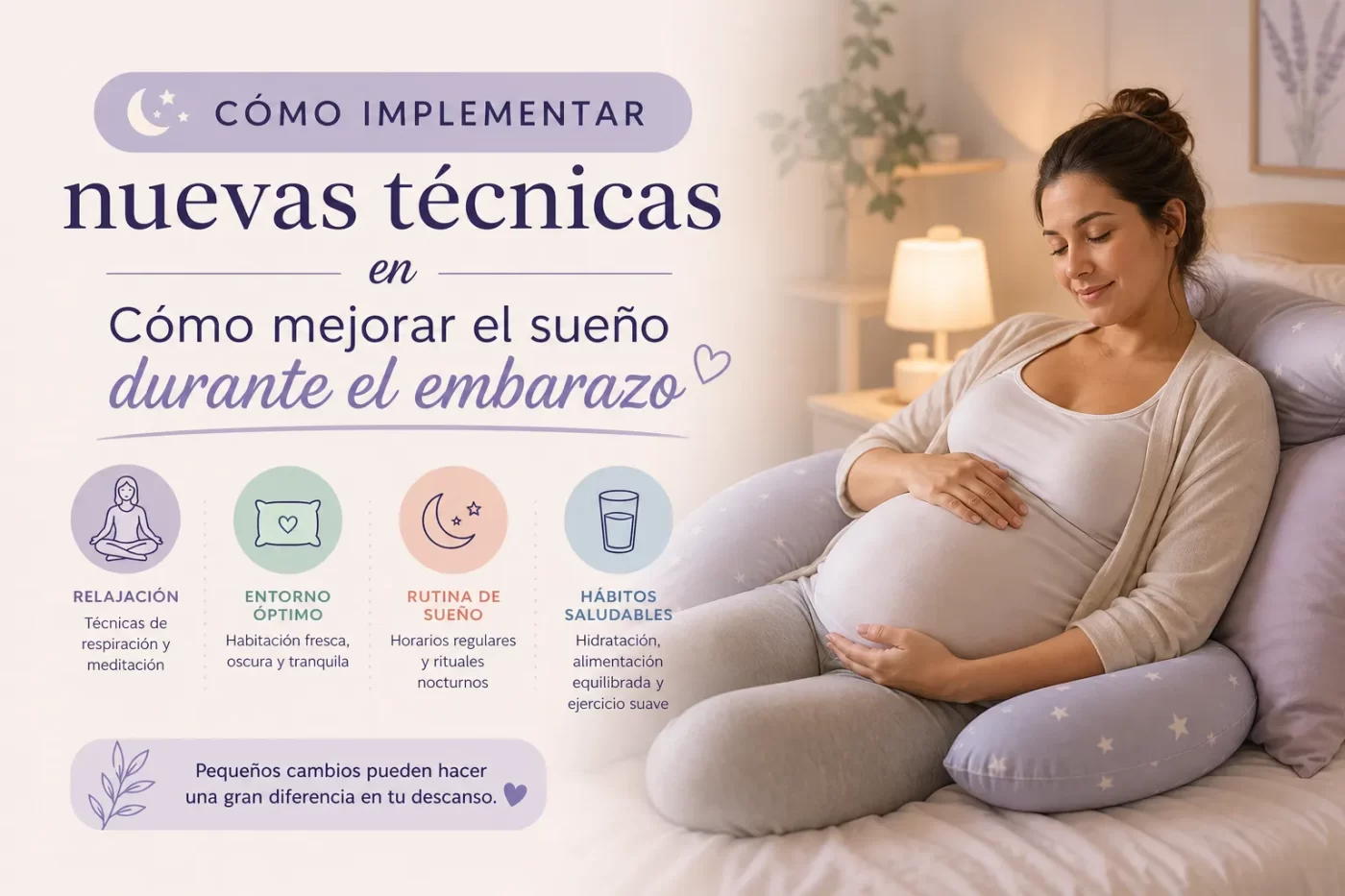 cómo implementar nuevas técnicas en Cómo mejorar el sueño durante el embarazo